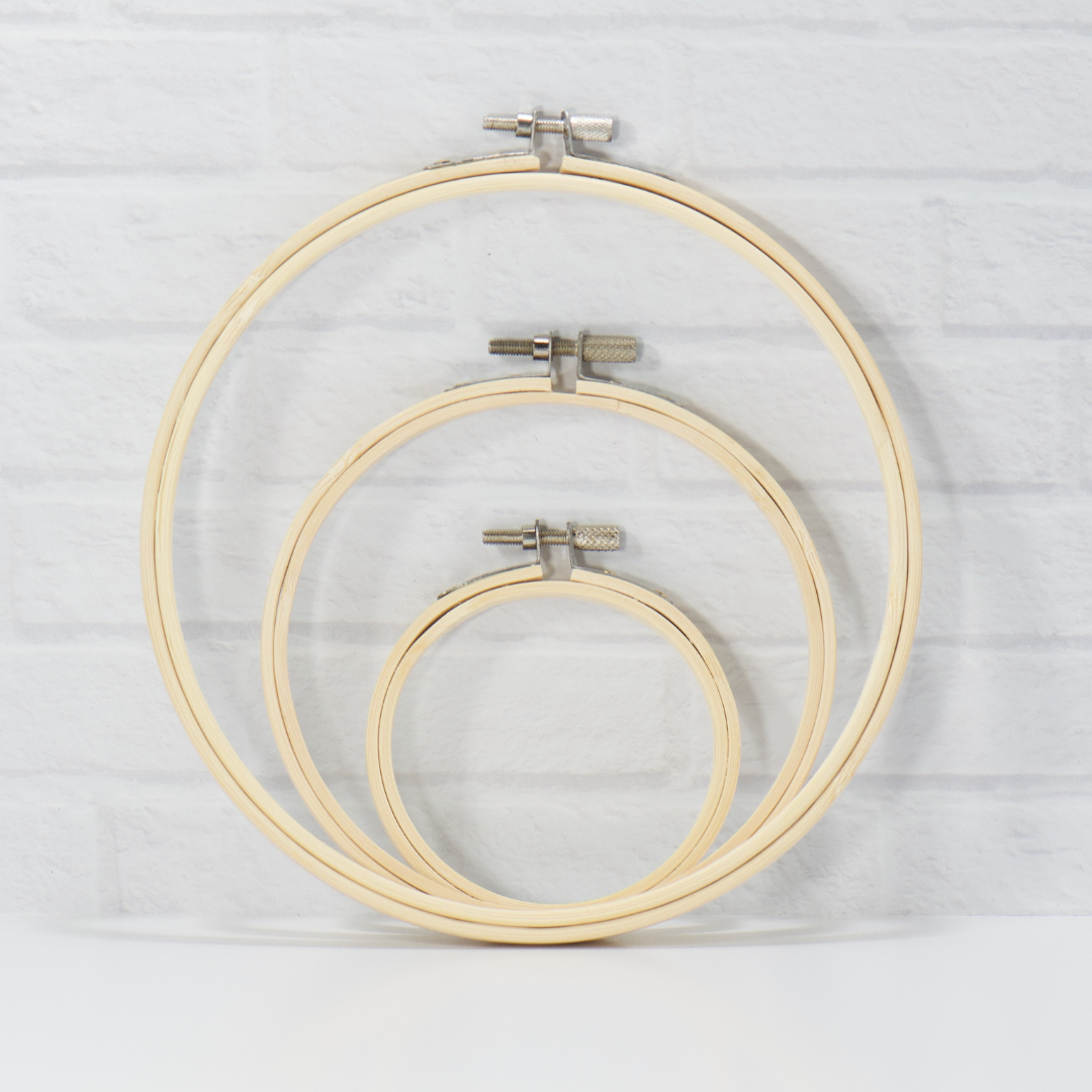 wood embroidery hoops for cross stitch and embroidery projects with stainless steel closures