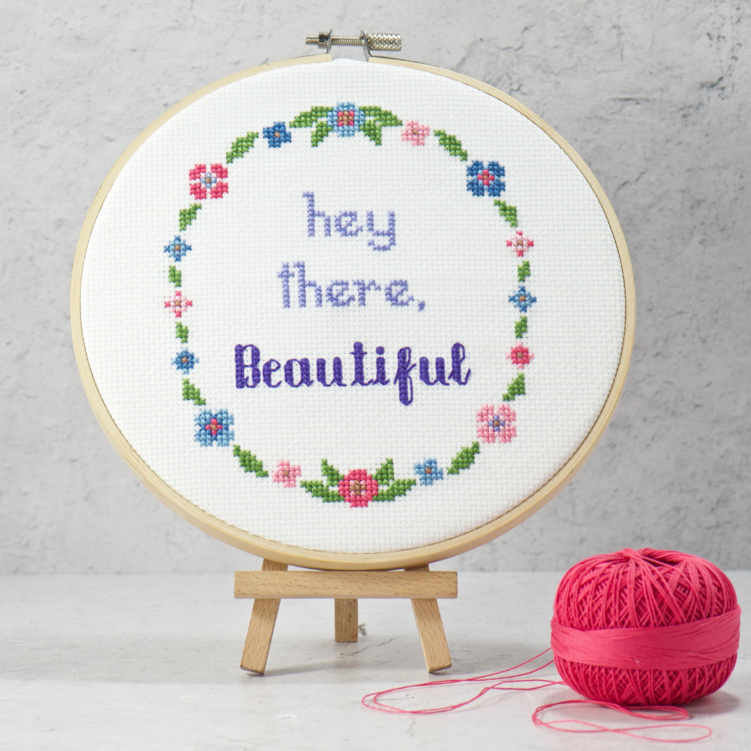 hey there beautiful inspiring hand embroidery cross stitch pdf download pattern