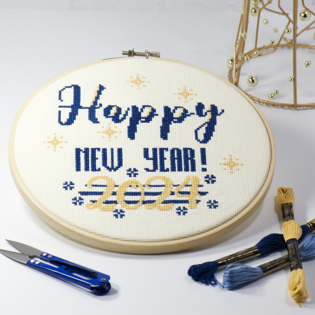 new year new beginnings cross stitch kit