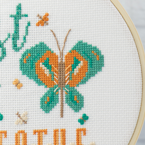 close up of butterflies on just breathe embroidery design