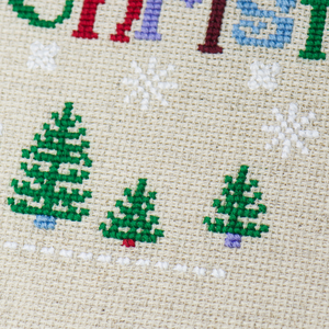 sub box christmas trees on Merry Christmas counted cross stitching