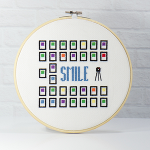 mood tracker smile cross stitch for monthly health