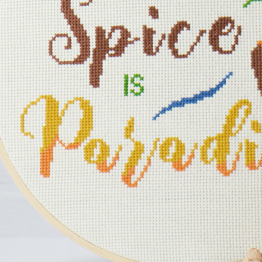 Pumpkin Spice Lover Cross Stitch Kit