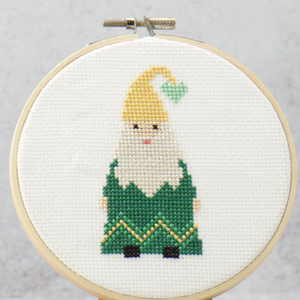 set of 3 gnomes for st patricks day with gold and shamrocks
