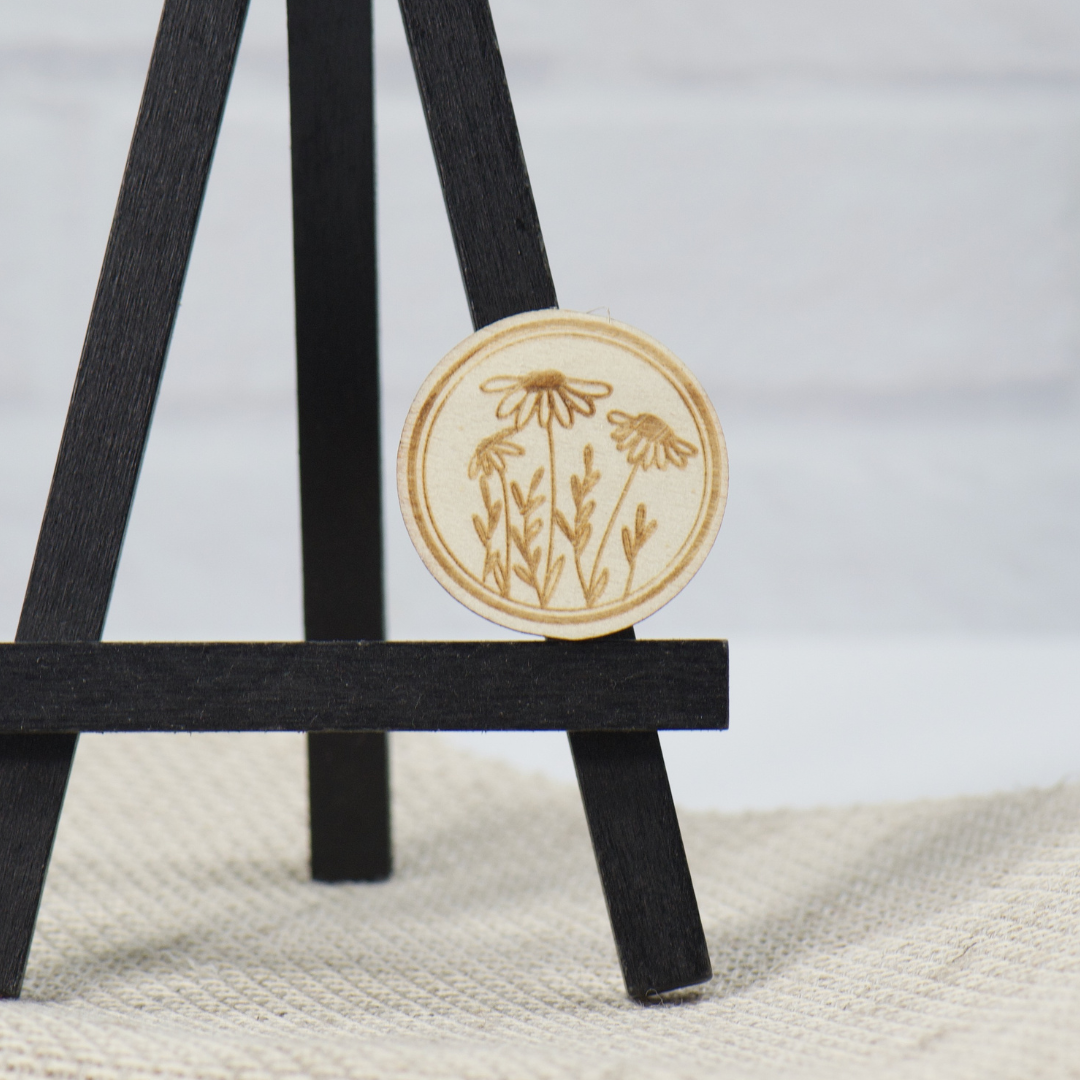 Wood Magnetic Needle Minder - Daisy Flowers