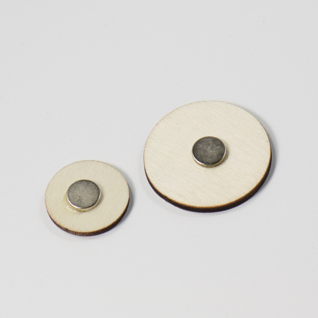 Wood Magnetic Needle Minder - Floral Trio
