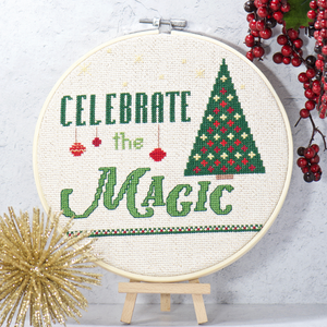 celebrate the magic counted cross stitch complete kit