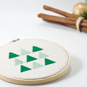 easy beginner cross stitch christmas tree kit