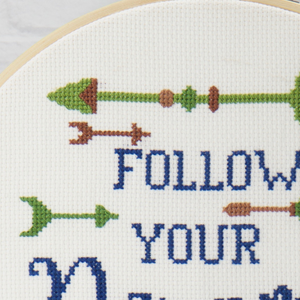 follow your dream counted cross stitch kit