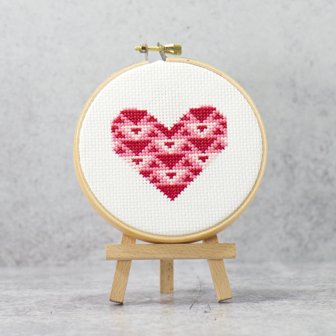 Cosmic Pink Specialty Thread Hearts
