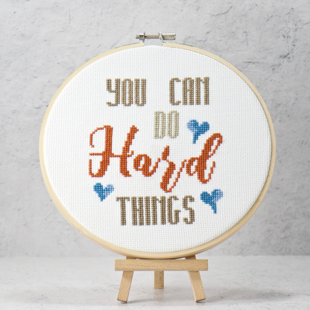 you can do hard thongs inspirational cross stitch pattern